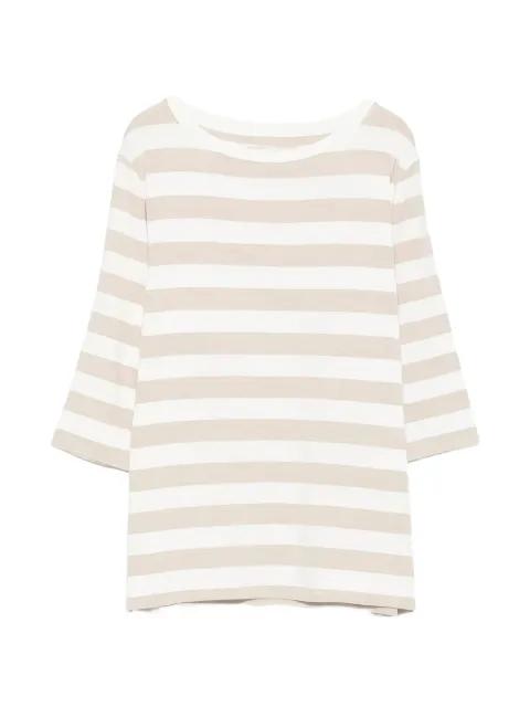 striped boat-neck T-shirt by MAJESTIC FILATURES