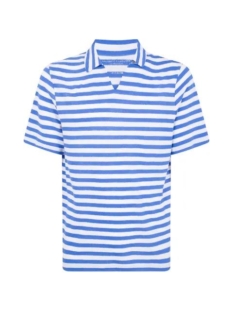 striped short-sleeve T-shirt by MAJESTIC FILATURES