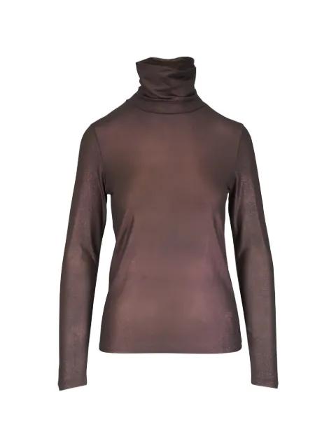 turtleneck long-sleeve top by MAJESTIC FILATURES