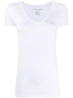 v-neck sleeveless T-shirt by MAJESTIC FILATURES
