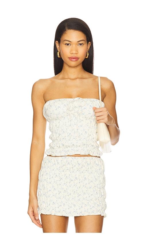 MAJORELLE Addie Top in White by MAJORELLE