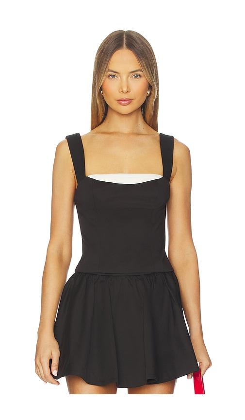 MAJORELLE Adria Top in Black by MAJORELLE