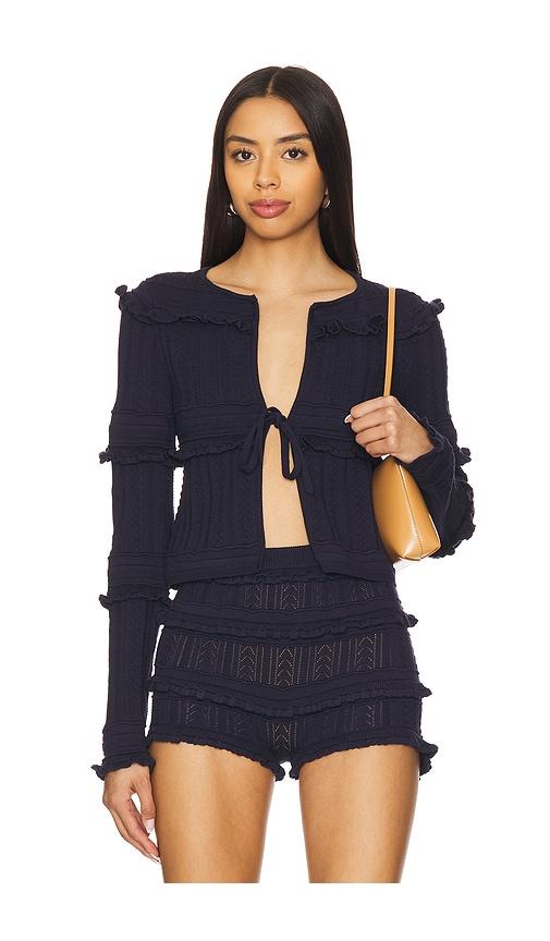MAJORELLE Allison Cardigan in Navy by MAJORELLE