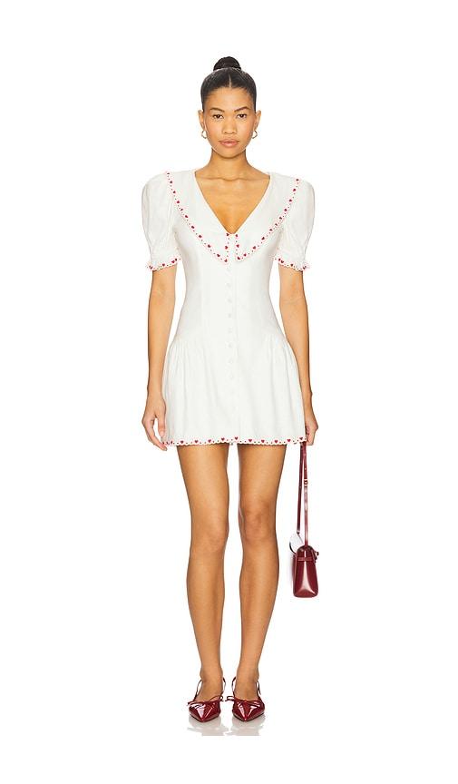 MAJORELLE Anita Mini Dress in Ivory by MAJORELLE