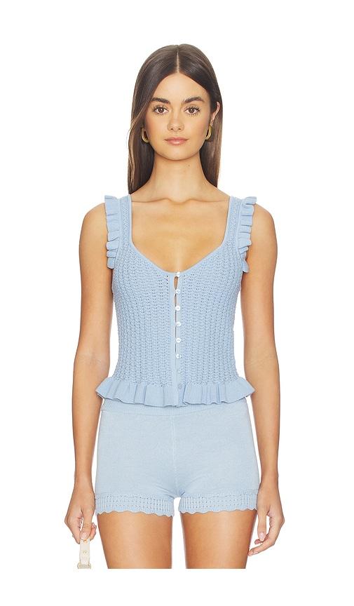 MAJORELLE Braylin Tank in Blue by MAJORELLE