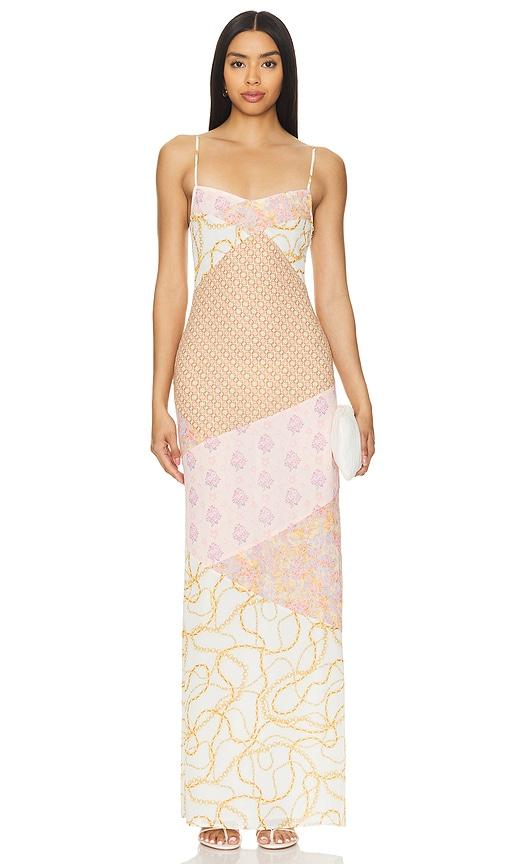 MAJORELLE Carrie Maxi Dress in Nude by MAJORELLE