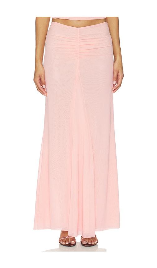 MAJORELLE Chantal Maxi Skirt in Rose by MAJORELLE