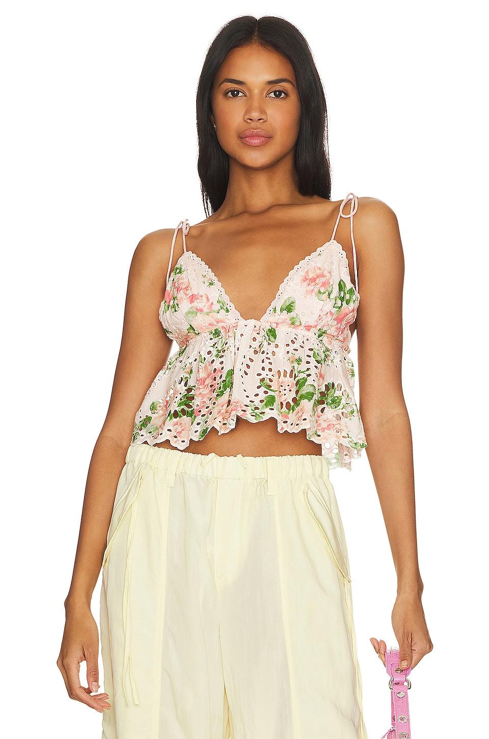 MAJORELLE Chrishelle Crop Top in Pink by MAJORELLE