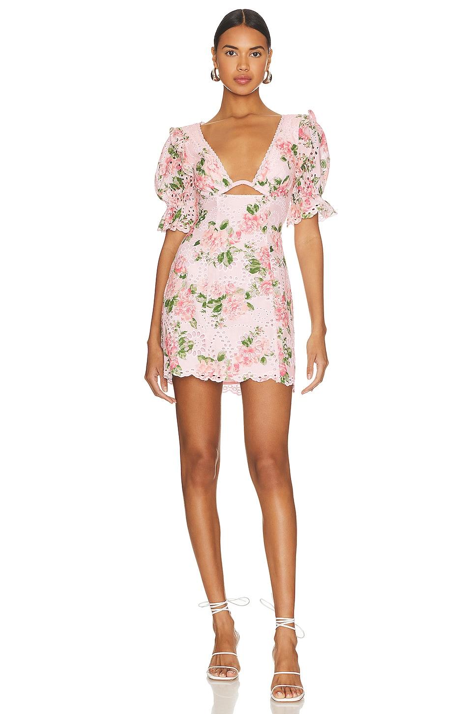 MAJORELLE Chrishelle Mini Dress in Pink by MAJORELLE