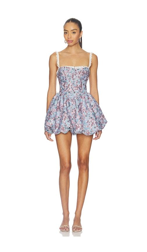 MAJORELLE Ciara Mini Dress in Blue,Pink by MAJORELLE