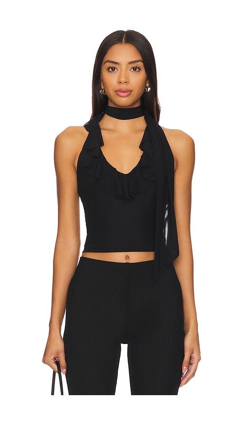 MAJORELLE Clara Top in Black by MAJORELLE