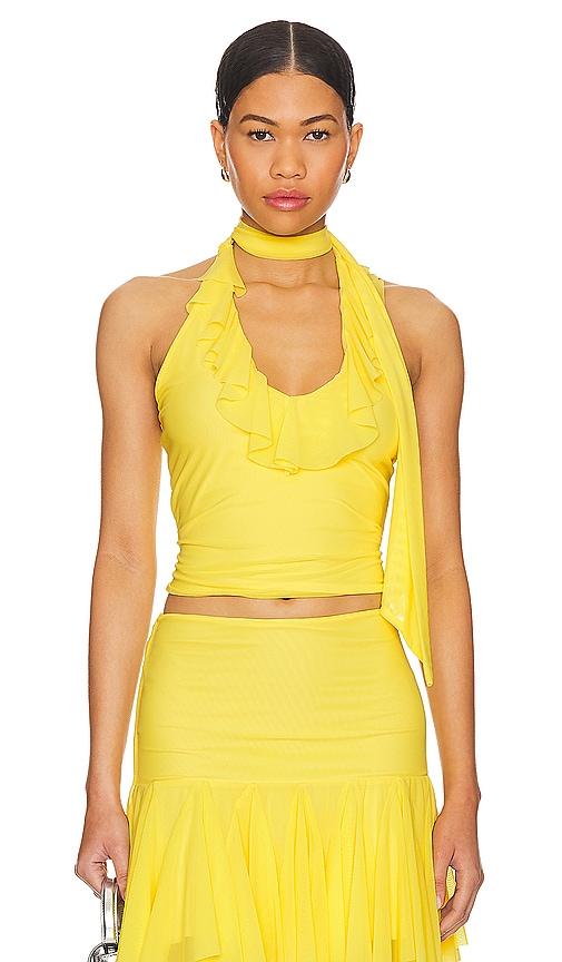 MAJORELLE Clara Top in Yellow by MAJORELLE