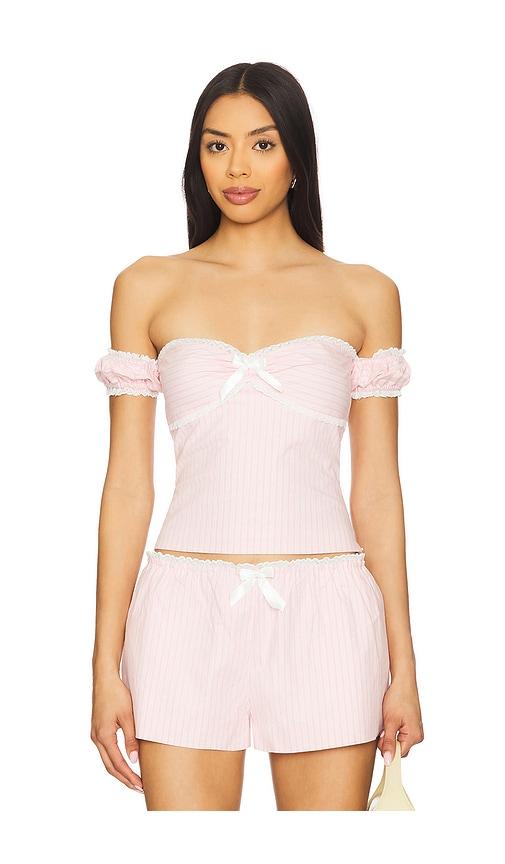 MAJORELLE Cynthia Top in Blush by MAJORELLE