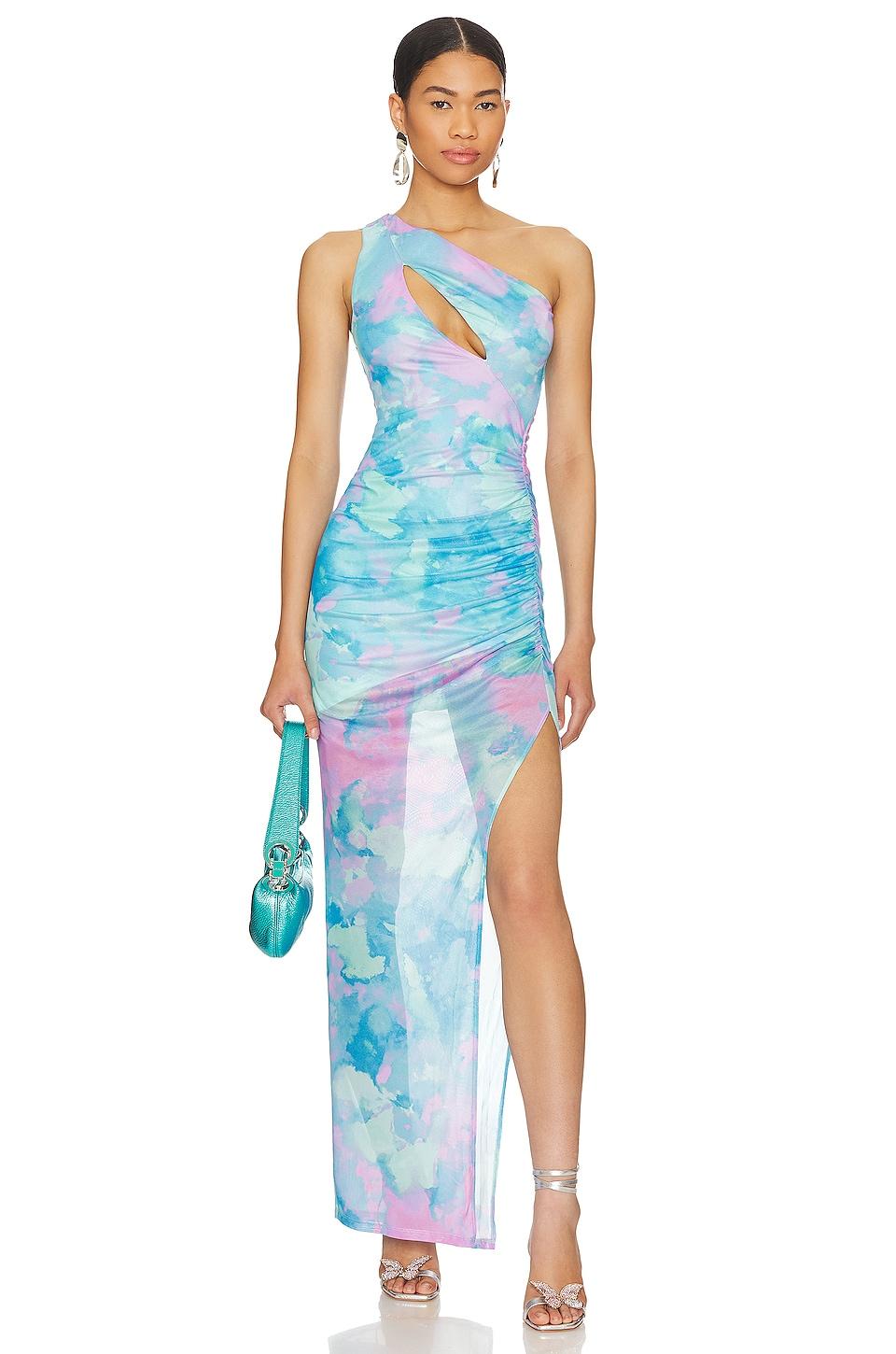 MAJORELLE Dorothea Gown in Blue by MAJORELLE