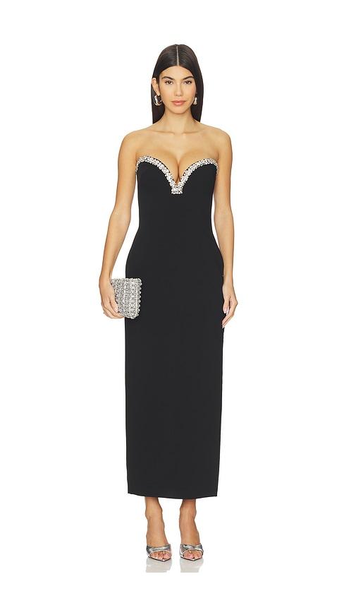 MAJORELLE Emiliana Gown in Black by MAJORELLE