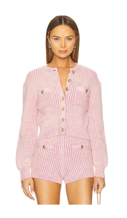 MAJORELLE Estelle Cardigan in Pink by MAJORELLE