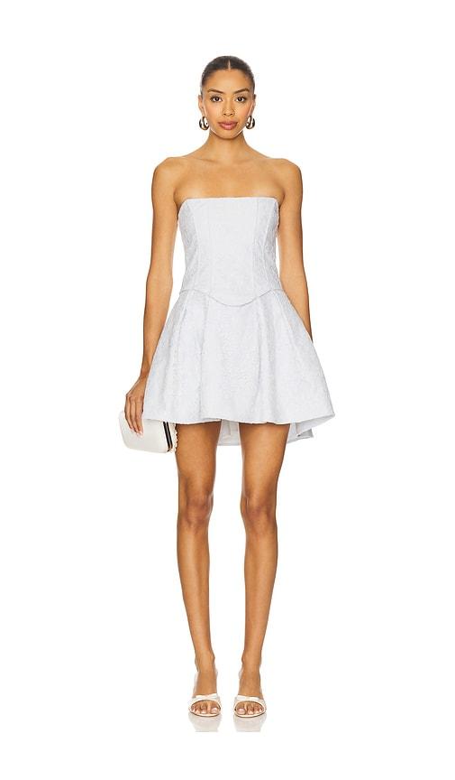 MAJORELLE Joyce Mini Dress in White by MAJORELLE