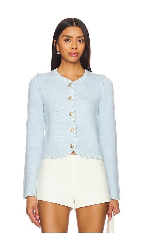 MAJORELLE Julane Cardigan in Baby Blue by MAJORELLE