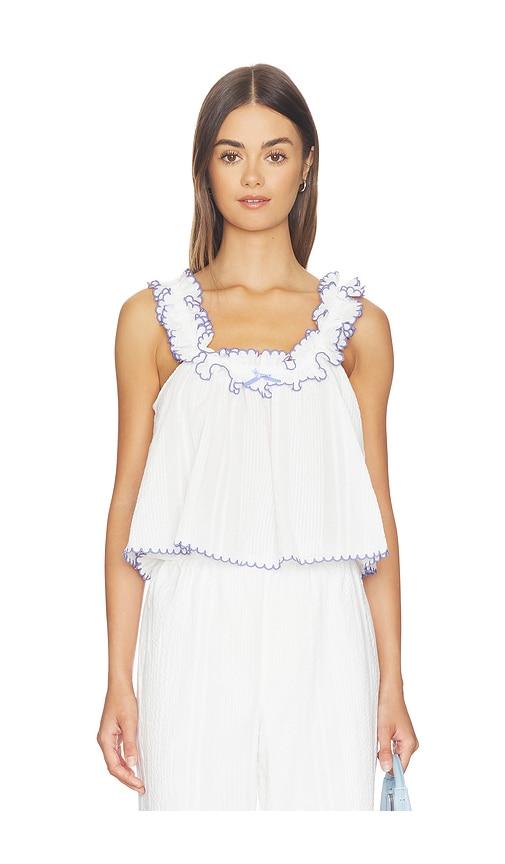 MAJORELLE Klarissa Top in White by MAJORELLE