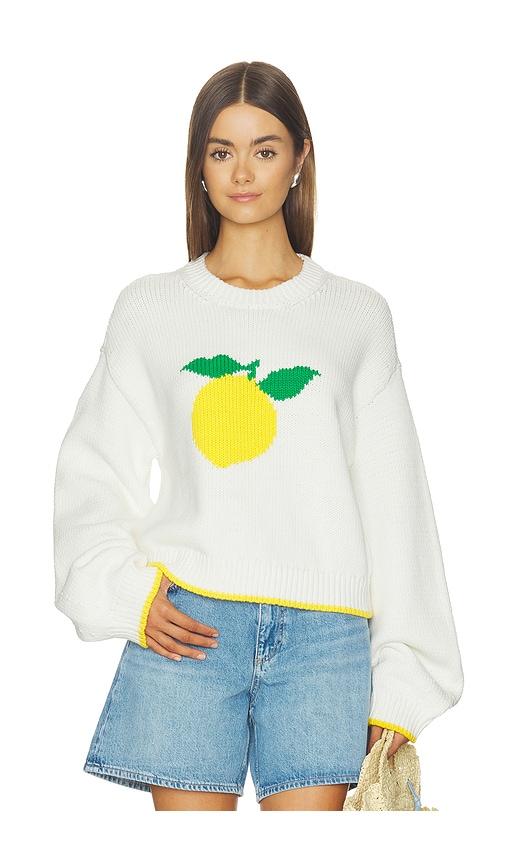 MAJORELLE Lennex Crew Neck Sweater in Cream by MAJORELLE