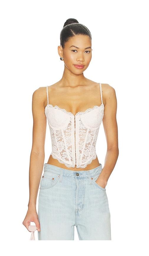 MAJORELLE Lorena Bustier Top in Pink by MAJORELLE