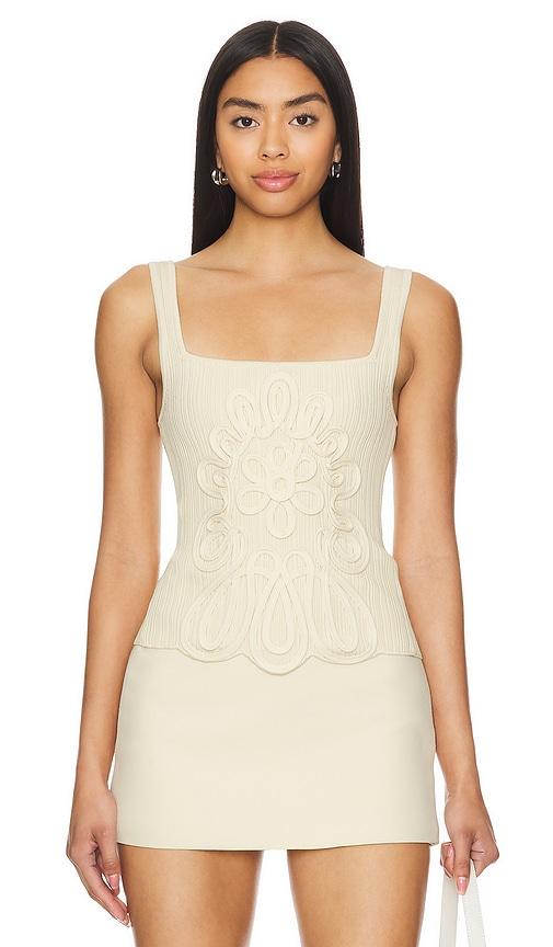 MAJORELLE Maelis Top in Beige by MAJORELLE