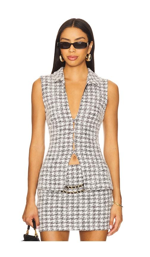 MAJORELLE Moira Top in Grey by MAJORELLE