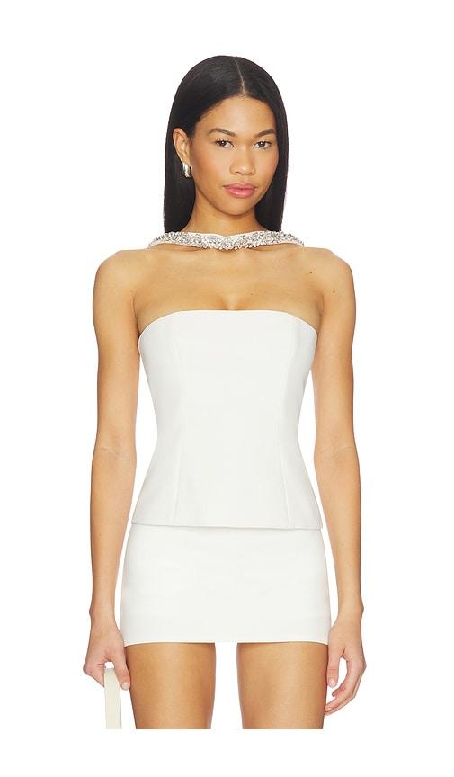 MAJORELLE Nicolette Top in White by MAJORELLE