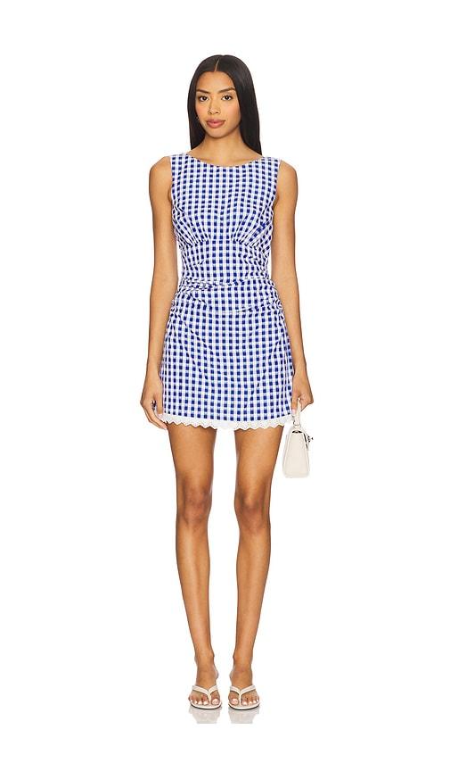 MAJORELLE Peggy Mini Dress in Blue by MAJORELLE