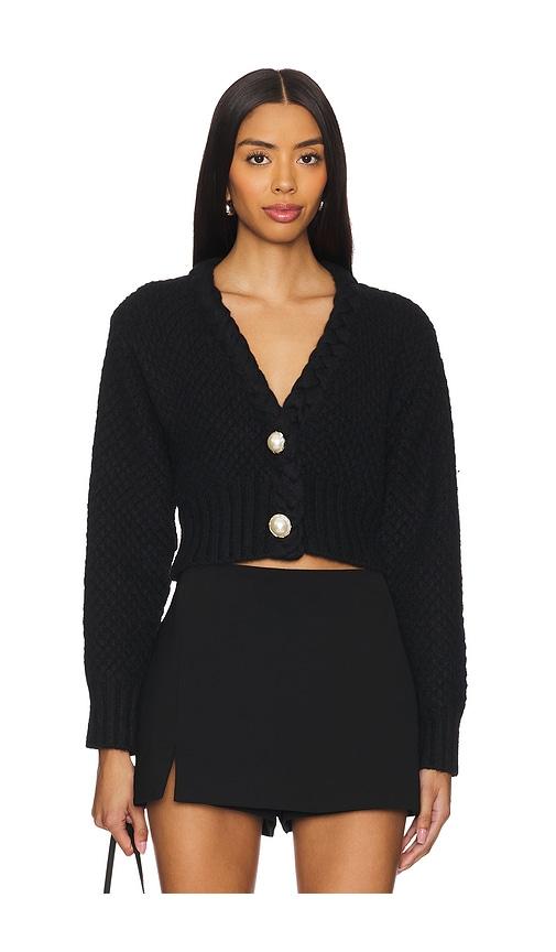 MAJORELLE Phiala Cardigan in Black by MAJORELLE