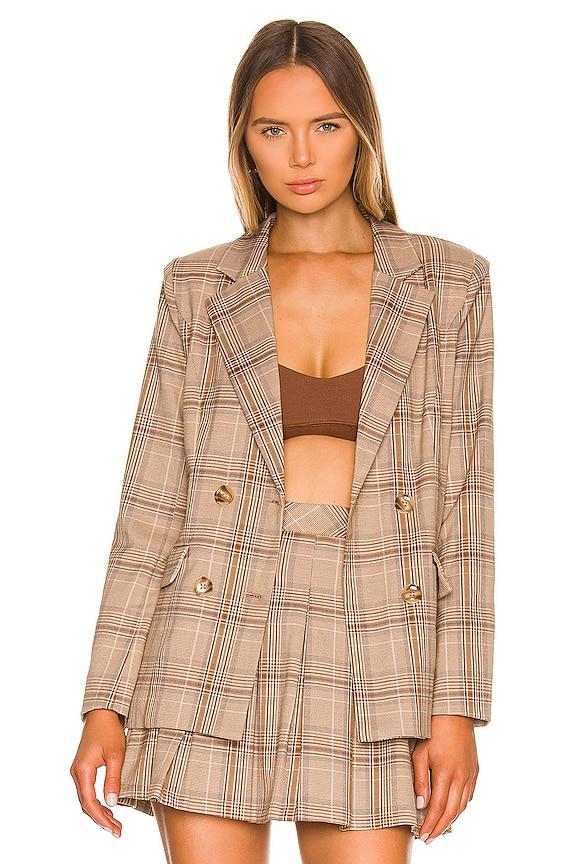MAJORELLE Rhea Blazer in Tan by MAJORELLE