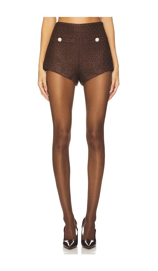 MAJORELLE Riah Hot Short in Chocolate by MAJORELLE