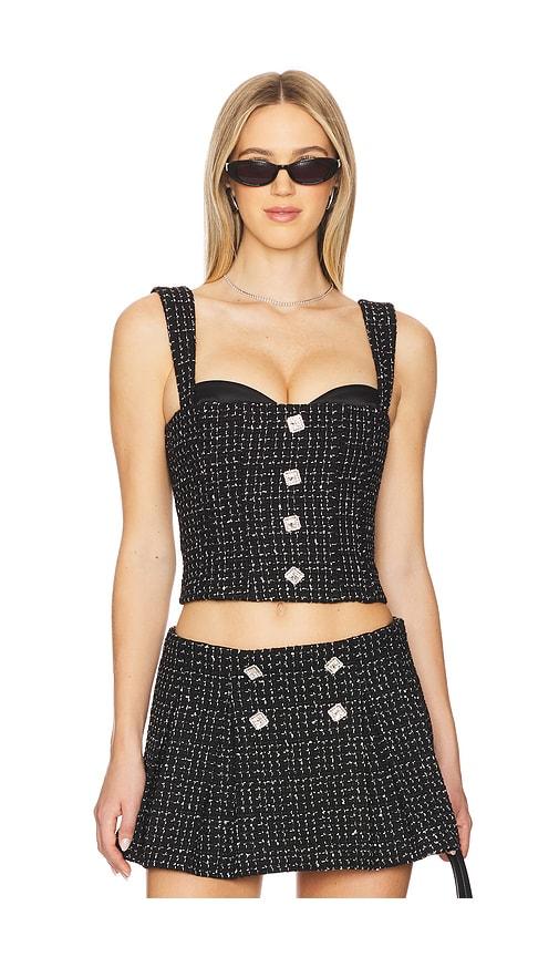 MAJORELLE Sabella Top in Black by MAJORELLE