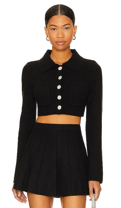 MAJORELLE Solveig Cardigan in Black by MAJORELLE