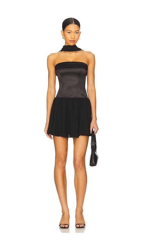 MAJORELLE Tamera Mini Dress in Black by MAJORELLE
