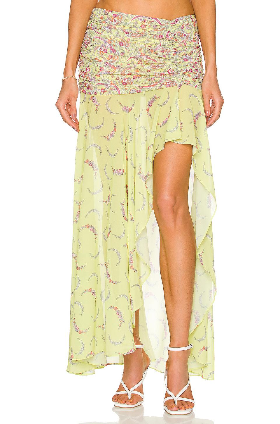 MAJORELLE Tatiana Skirt in Green by MAJORELLE