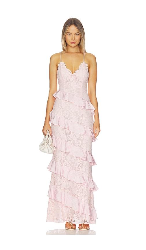 MAJORELLE Yulia Gown in Pink by MAJORELLE