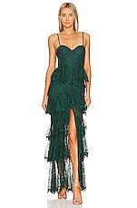 MAJORELLE Zelda Fitz Gown in Green by MAJORELLE