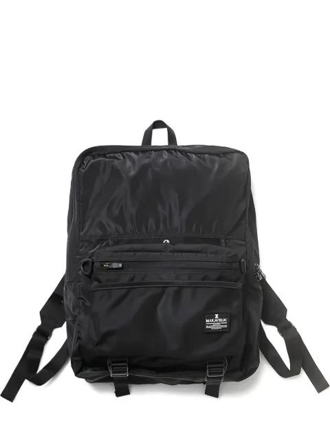 logo-patch backpack by MAKAVELIC