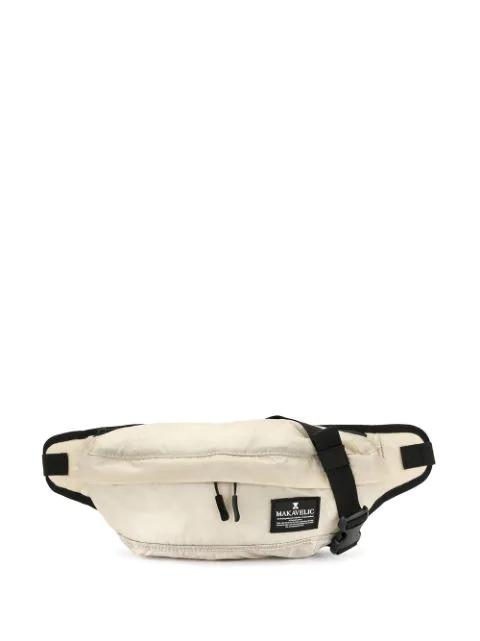 logo patch belt bag by MAKAVELIC