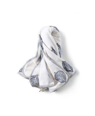 Unisex Handmade Block-Printed Plush Cotton Hooded Plush Towels - Baby by MALABAR BABY