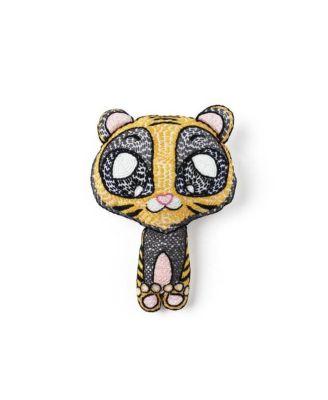 Unisex Handmade Plush Toy Rattle Tara The Tiger - Baby by MALABAR BABY