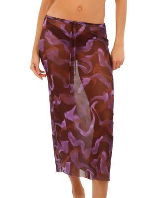 Brush Flame Sleek Skirt by MALAI
