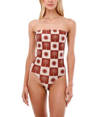 Sunrise Palm Lunaria Bandeau One Piece by MALAI