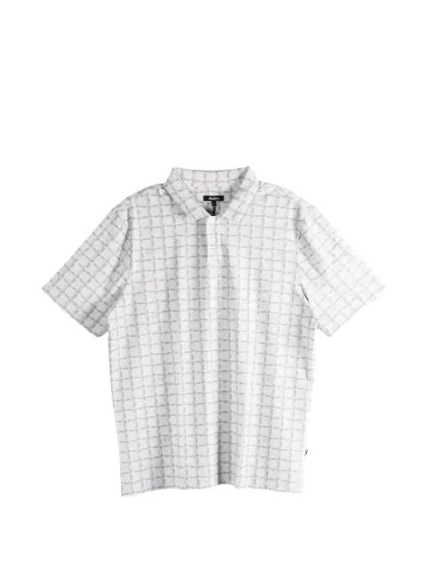 Evergreen Performance Pique geometric-print polo shirt by MALBON GOLF