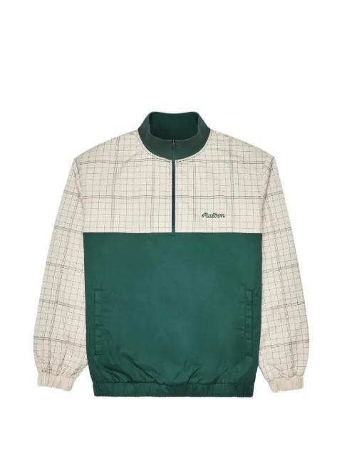 Spruce quilted zip sweater by MALBON GOLF