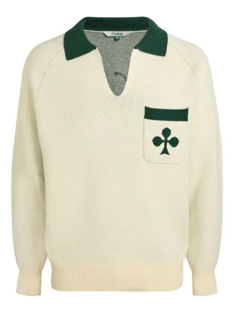 V-neck collar sweater by MALBON GOLF