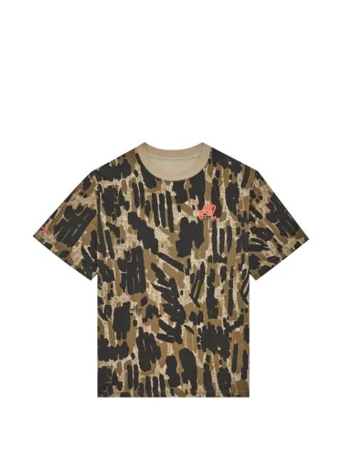 camouflage-pattern T-shirt by MALBON GOLF