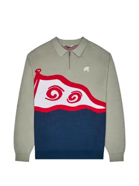 logo-embroidered polo shirt by MALBON GOLF