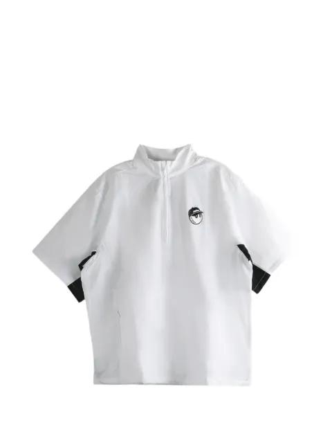 logo embroidery short sleeve T-shirt by MALBON GOLF
